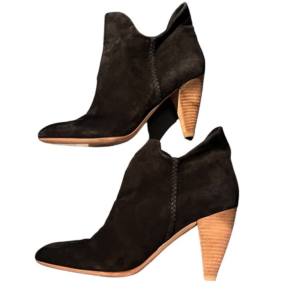 Belle Sigerson Morrison Black Suede Booties - Picture 5 of 9